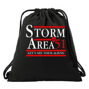 Storm Area 51 Campaign Drawstring Bag