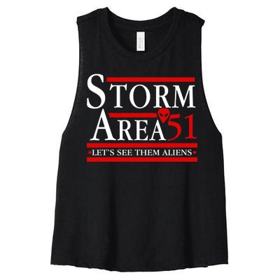 Storm Area 51 Campaign Women's Racerback Cropped Tank