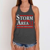 Storm Area 51 Campaign Women's Knotted Racerback Tank