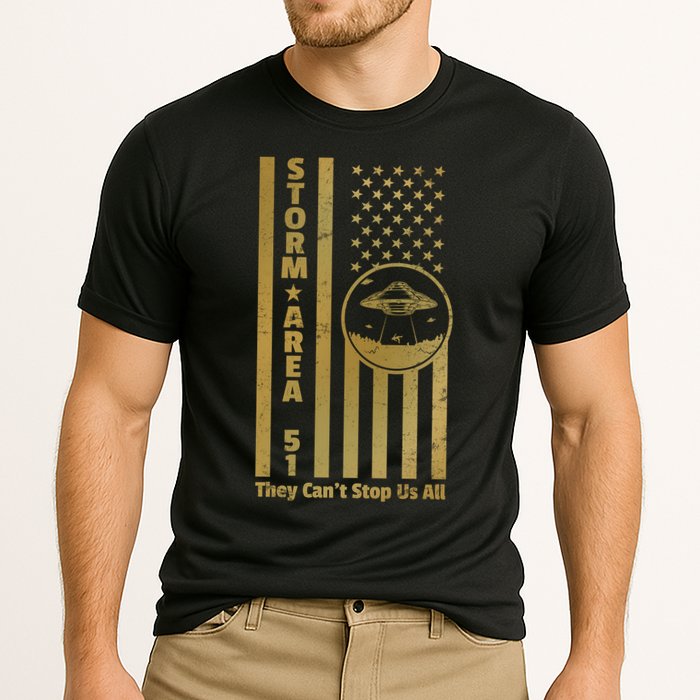 Storm Area 51 Golden Flag Cooling Performance Crew T-Shirt
