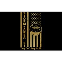 Storm Area 51 Golden Flag Bumper Sticker