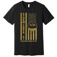 Storm Area 51 Golden Flag Premium T-Shirt