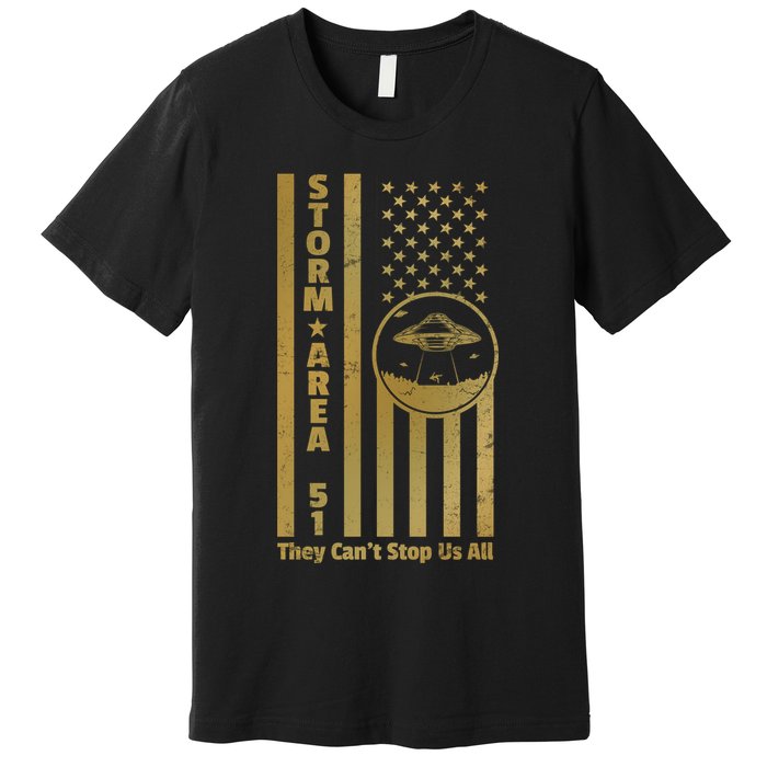 Storm Area 51 Golden Flag Premium T-Shirt