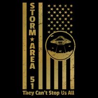 Storm Area 51 Golden Flag Premium T-Shirt