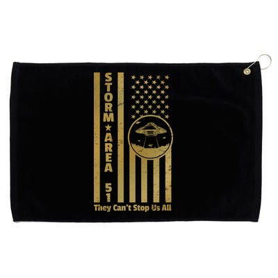 Storm Area 51 Golden Flag Grommeted Golf Towel