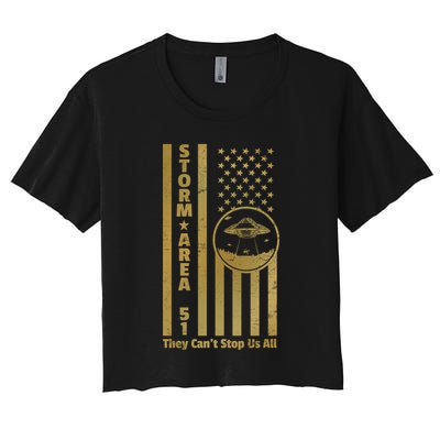 Storm Area 51 Golden Flag Crop Top