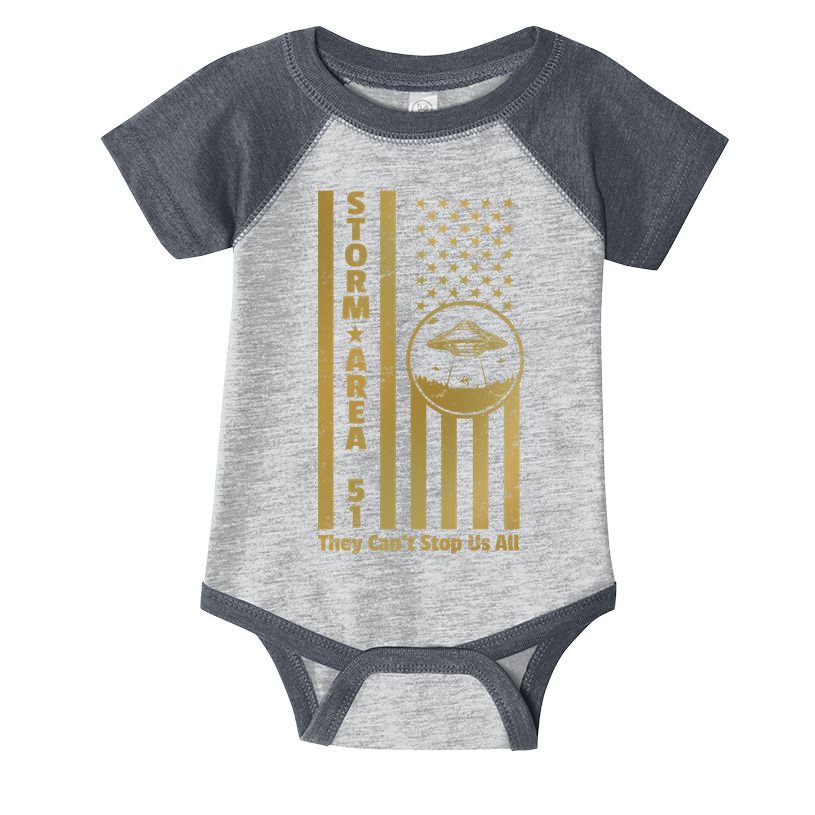 Storm Area 51 Golden Flag Infant Baby Jersey Bodysuit