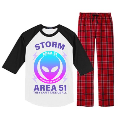 Storm Area 51 They Can't Stop Us All Raglan Sleeve Pajama Set