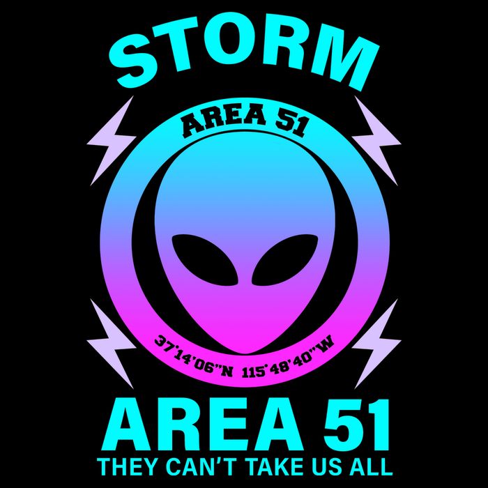 Storm Area 51 They Can't Stop Us All Cropped Pullover Crew