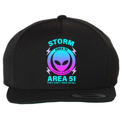 Storm Area 51 They Can't Stop Us All Wool Snapback Cap