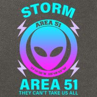 Storm Area 51 They Can't Stop Us All Cotton Canvas Backpack