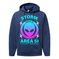 Storm Area 51 They Can't Stop Us All Performance Fleece Hoodie