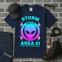 Storm Area 51 They Can't Stop Us All Tall T-Shirt