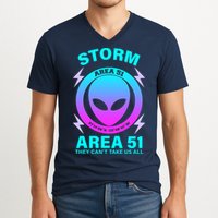 Storm Area 51 They Can't Stop Us All V-Neck T-Shirt