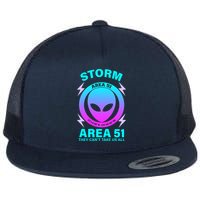 Storm Area 51 They Can't Stop Us All Flat Bill Trucker Hat