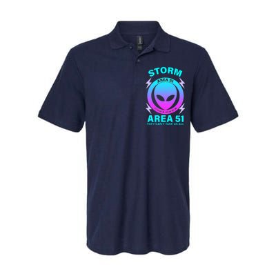 Storm Area 51 They Can't Stop Us All Softstyle Adult Sport Polo