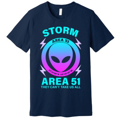 Storm Area 51 They Can't Stop Us All Premium T-Shirt