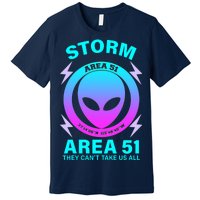 Storm Area 51 They Can't Stop Us All Premium T-Shirt