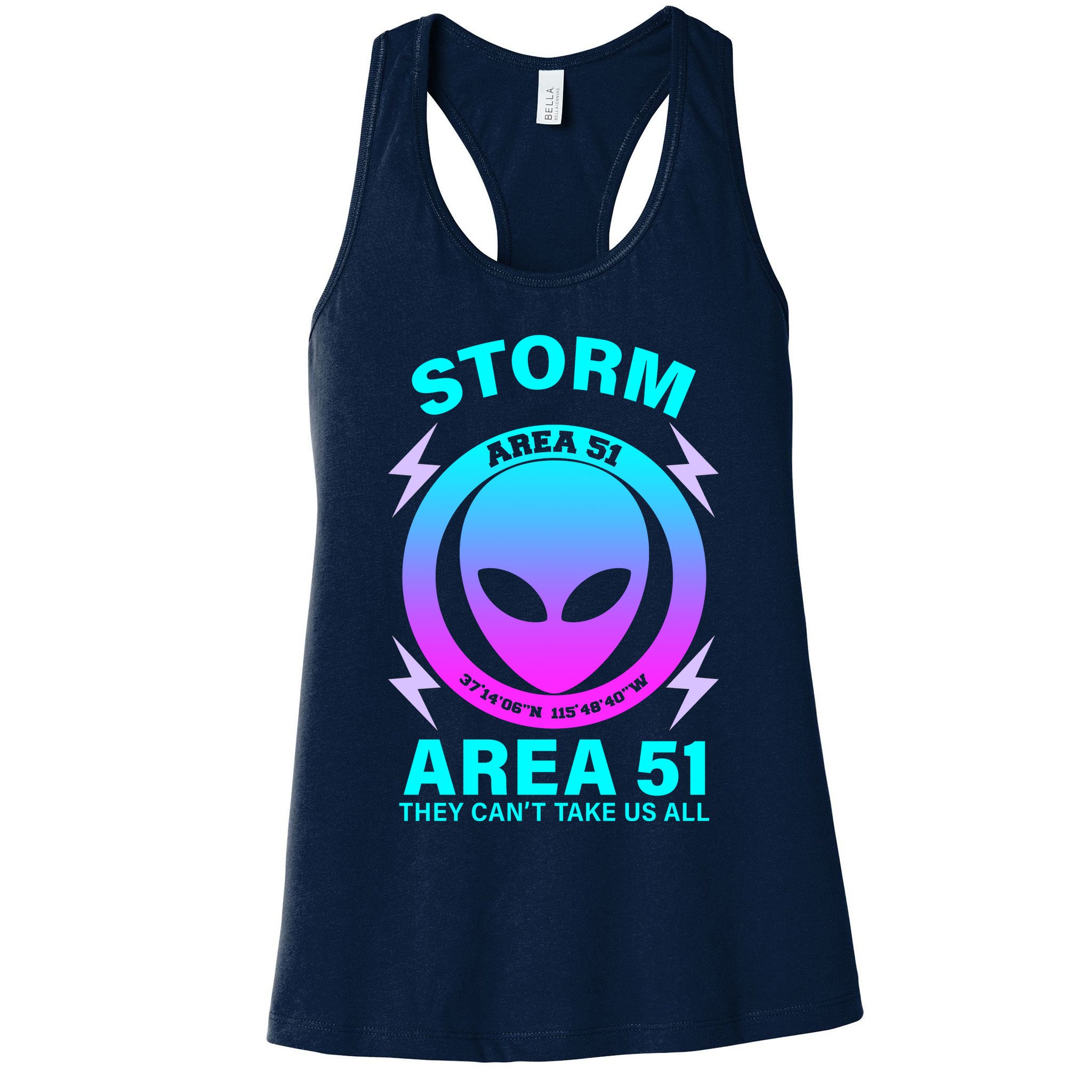 Storm Area 51 They Can't Stop Us All Womens Tank Top