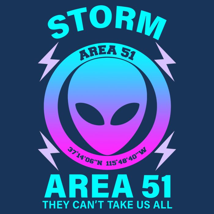 Storm Area 51 They Can't Stop Us All Pom Pom 12in Knit Beanie