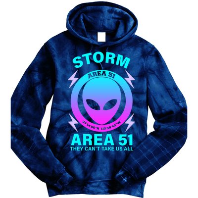 Storm Area 51 They Can't Stop Us All Tie Dye Hoodie