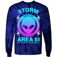 Storm Area 51 They Can't Stop Us All Tie-Dye Long Sleeve Shirt