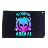 Storm Area 51 They Can't Stop Us All Grommeted Golf Towel