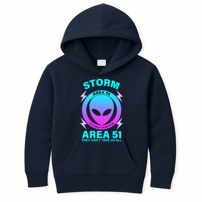 Storm Area 51 They Can't Stop Us All Kids Hoodie