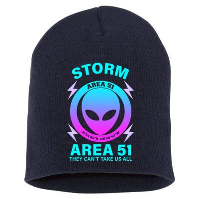 Storm Area 51 They Can't Stop Us All Short Acrylic Beanie