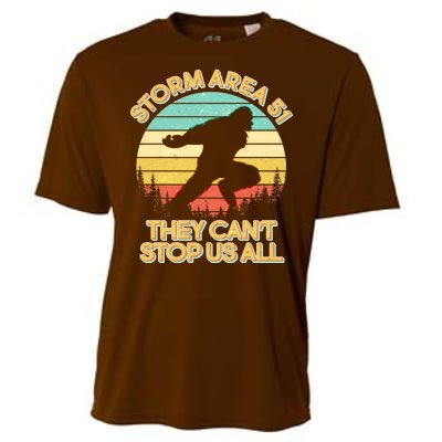 Storm Area 51 They Can't Stop Us All Bigfoot Cooling Performance Crew T-Shirt