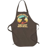 Storm Area 51 They Can't Stop Us All Bigfoot Full-Length Apron With Pockets