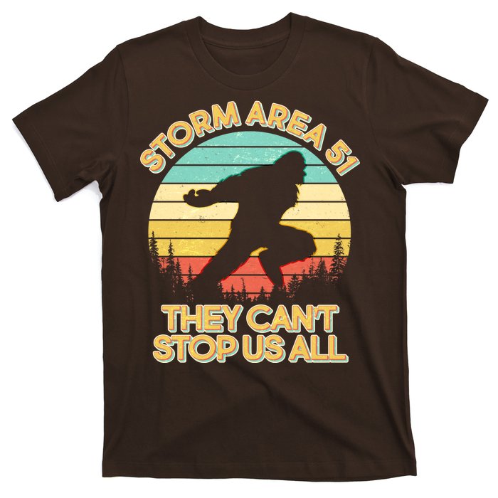 Storm Area 51 They Can't Stop Us All Bigfoot T-Shirt