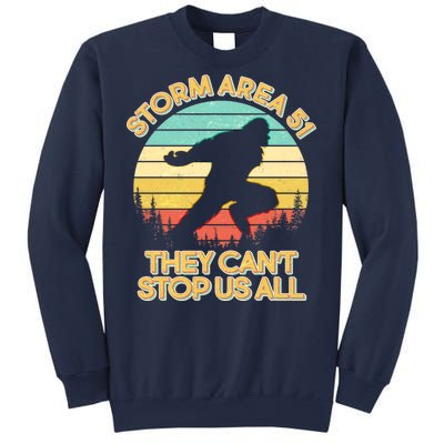 Storm Area 51 They Can't Stop Us All Bigfoot Sweatshirt