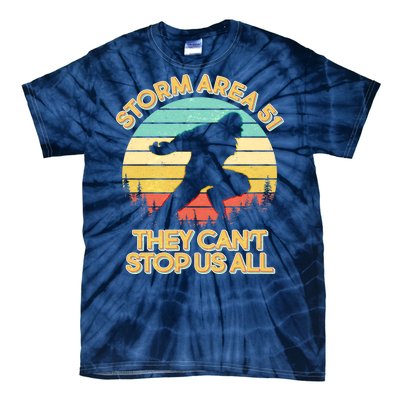 Storm Area 51 They Can't Stop Us All Bigfoot Tie-Dye T-Shirt