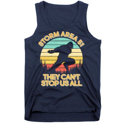 Storm Area 51 They Can't Stop Us All Bigfoot Tank Top