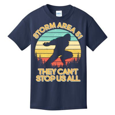 Storm Area 51 They Can't Stop Us All Bigfoot Kids T-Shirt