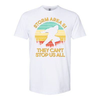 Storm Area 51 They Can't Stop Us All Bigfoot Softstyle CVC T-Shirt