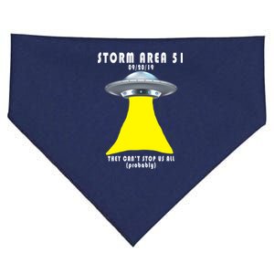 Storm Area 51 They Can't Stop Us Probably USA-Made Doggie Bandana