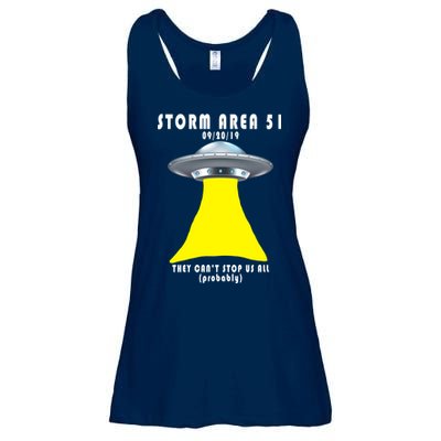 Storm Area 51 They Can't Stop Us Probably Ladies Essential Flowy Tank