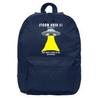 Storm Area 51 They Can't Stop Us Probably 16 in Basic Backpack