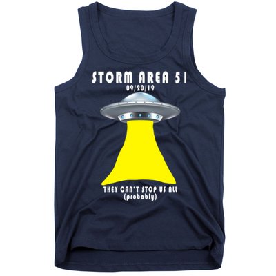 Storm Area 51 They Can't Stop Us Probably Tank Top