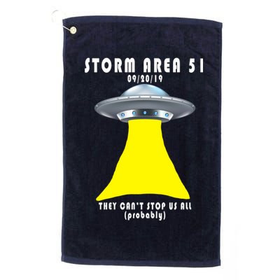 Storm Area 51 They Can't Stop Us Probably Golf Towel