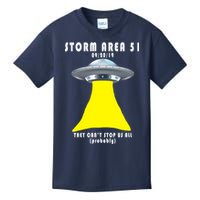 Storm Area 51 They Can't Stop Us Probably Kids T-Shirt