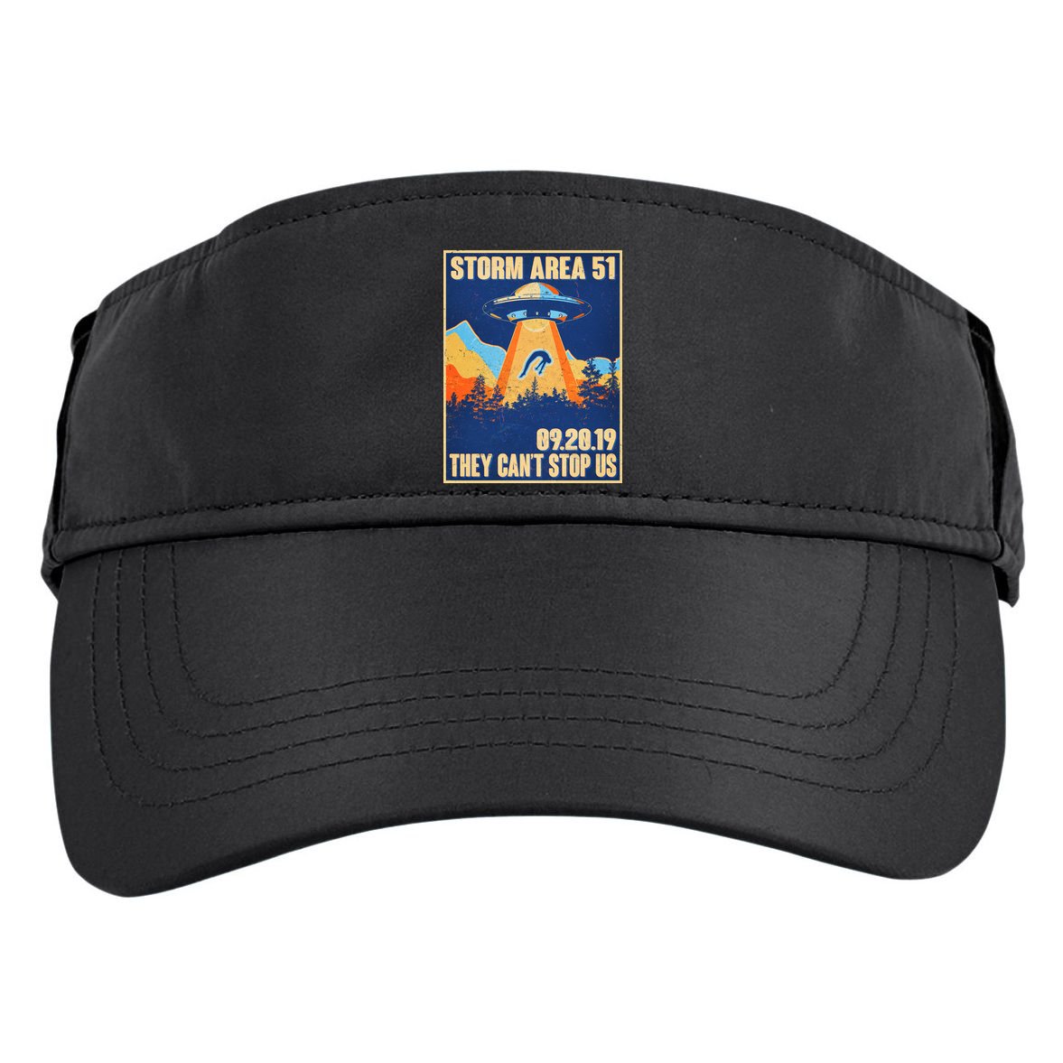 Storm Area 51 Travel Poster They Can't Stop Us Adult Drive Performance Visor