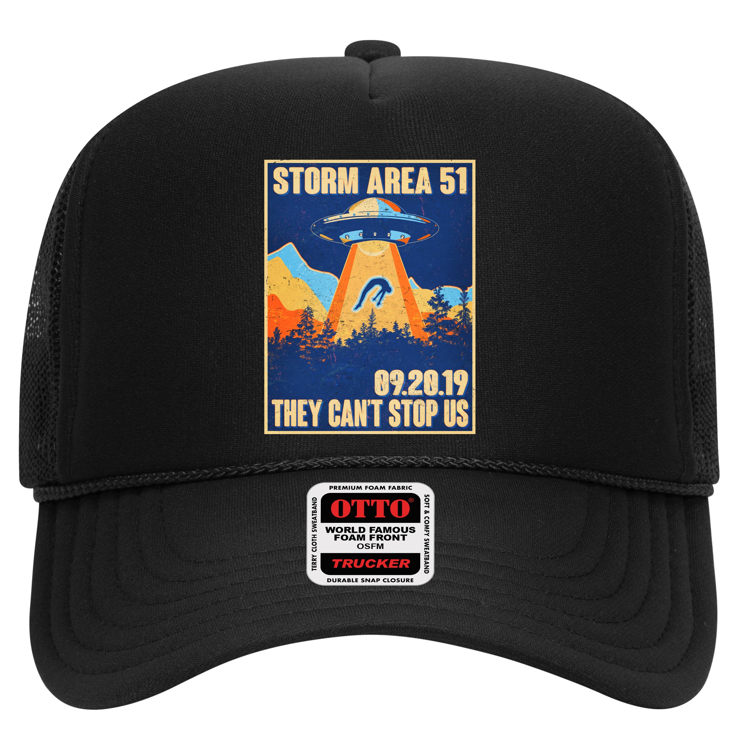 Storm Area 51 Travel Poster They Can't Stop Us Hat