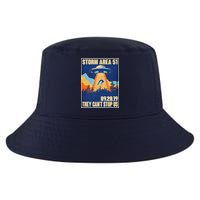 Storm Area 51 Travel Poster They Can't Stop Us Cool Comfort Performance Bucket Hat