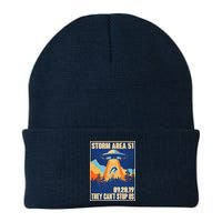 Storm Area 51 Travel Poster They Can't Stop Us Beanie