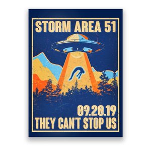 Storm Area 51 Travel Poster They Can't Stop Us Poster