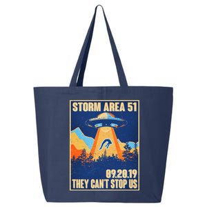 Storm Area 51 Travel Poster They Can't Stop Us 25L Jumbo Tote