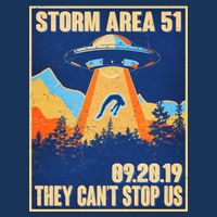 Storm Area 51 Travel Poster They Can't Stop Us Short Acrylic Beanie